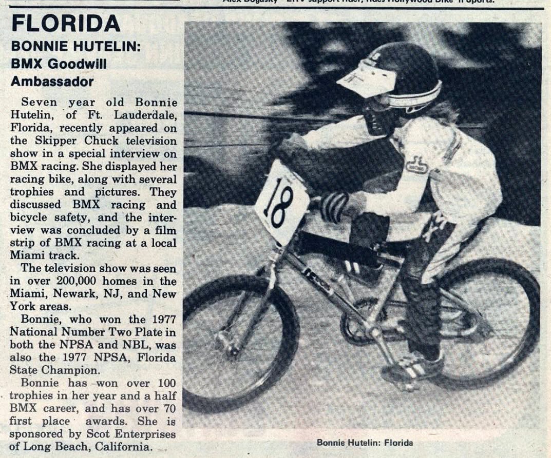 Vote Bonnie Hutelin for the BMX Hall of Fame!