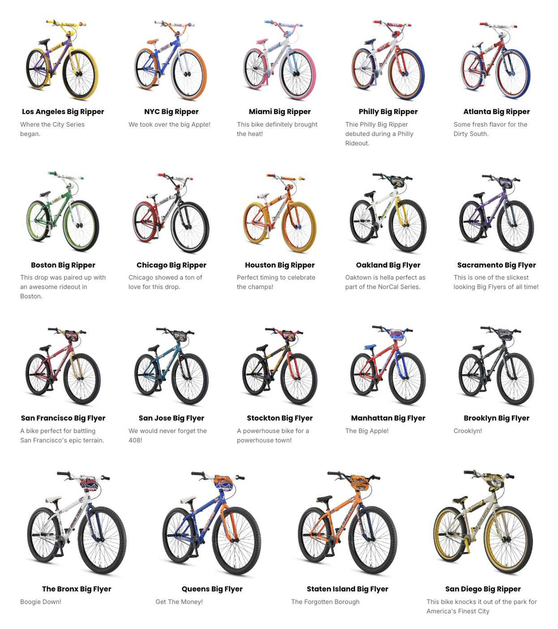 SE Bikes City-Themed Series!