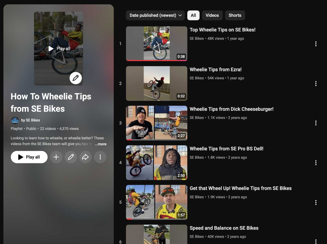 How To Wheelie Videos