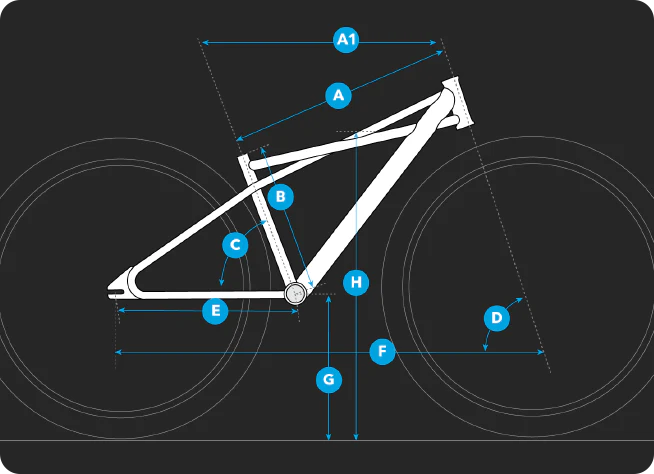Bike geometry diagram