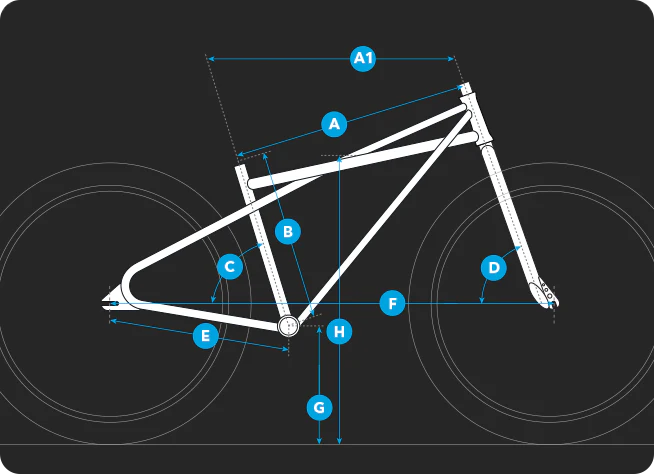 Bike geometry diagram